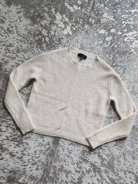 Nili Lotan 100% Cashmere Sweater Cream SzXS